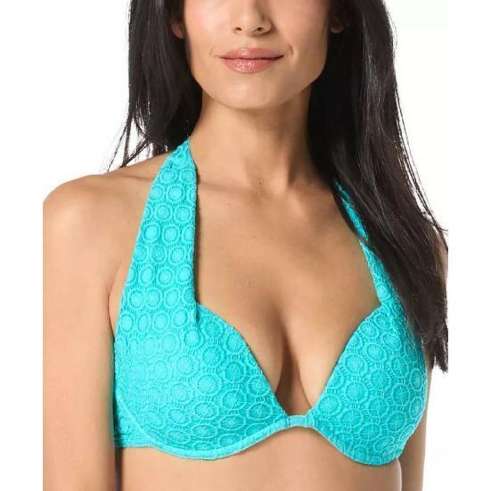 Coco Reef Women's Cameo Halter Blue Bikini Top 10/34D